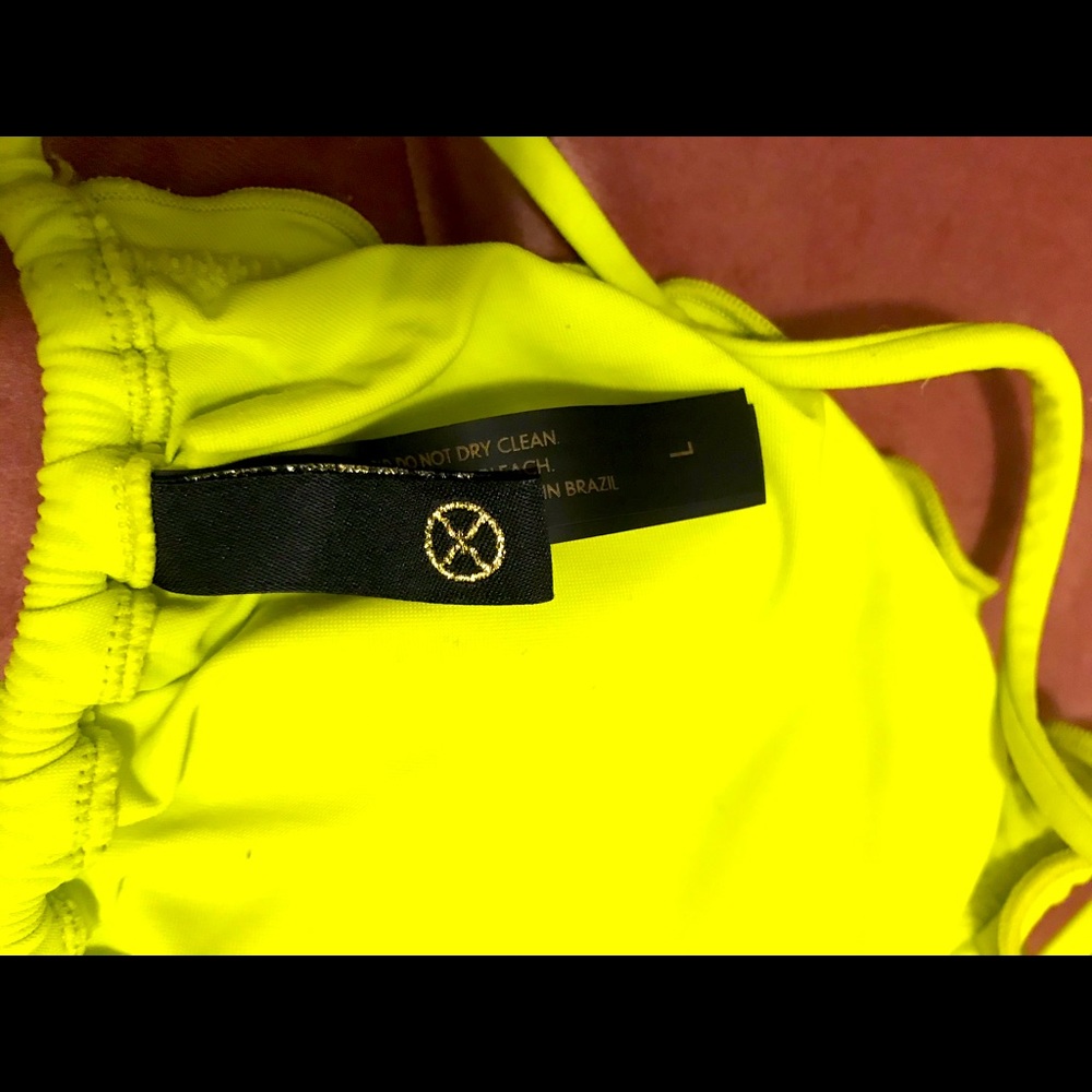 COPY - VIX Paula Hermanny yellow triangle bikini